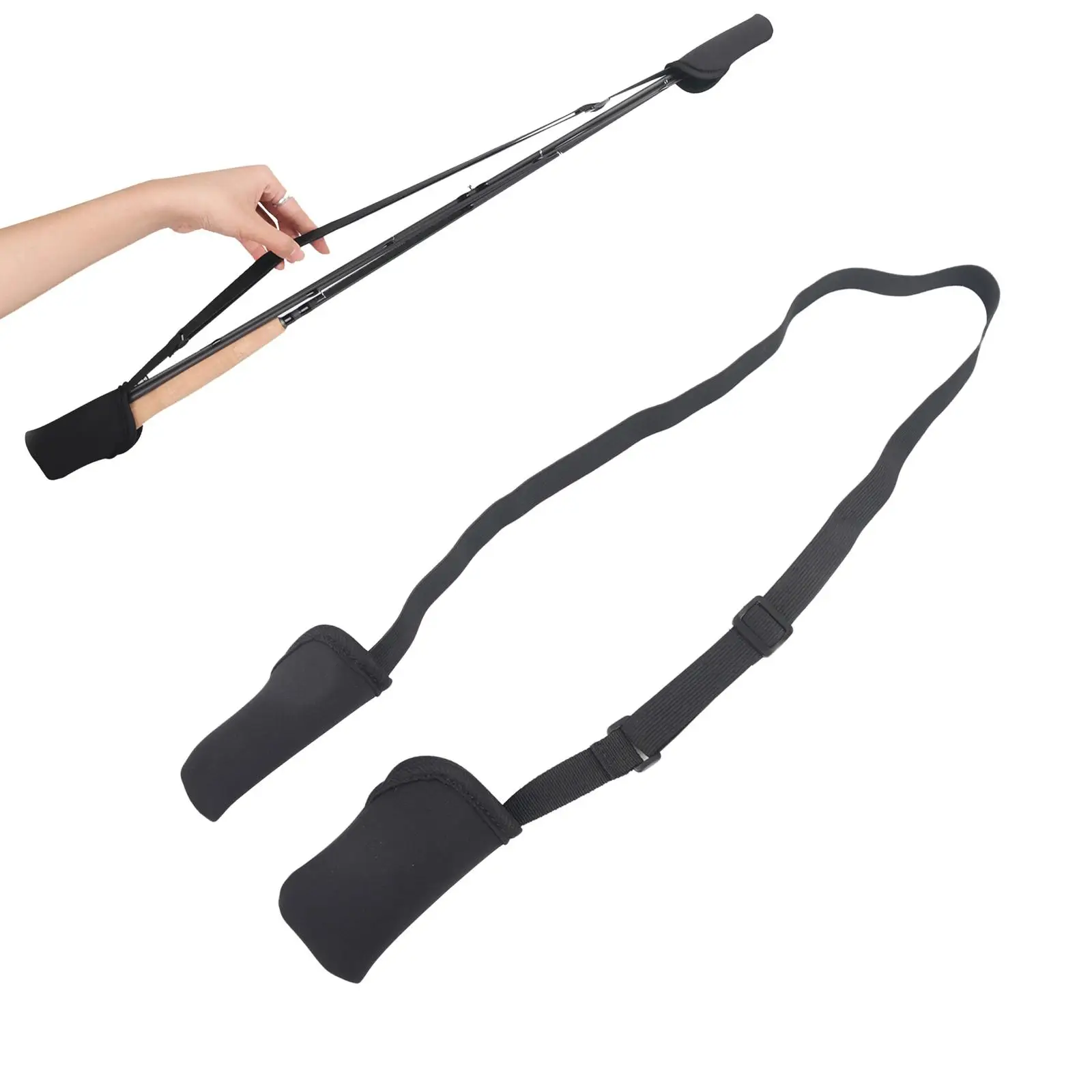 Sporting Fishing Rod Tip &amp; A Protector Cover Tackle Fishing Pole Bag Fishing Sto - £23.84 GBP