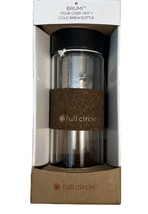 Brumi Pour Over Hot or Cold Brew Glass Travel Infuser Bottle New by Full Circle - £25.05 GBP