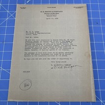 Old Letter 1935 Beaumont Texas R.E. Smith Signed George Hodgson Senate B... - $618.28 MXN