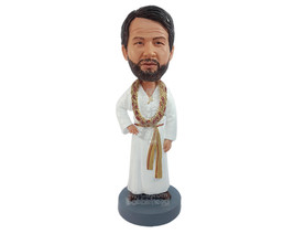 Custom Bobblehead Enlightend man wearing robes waiting to serve the lord - Super - £71.14 GBP