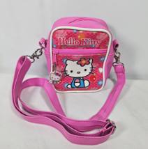 Vintage Hello Kitty 5.5&quot; Miniature Pink Bag Shoulder Strap 1999 Sanrio - £31.42 GBP