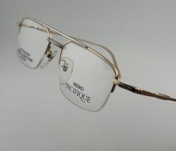 Authentic Vintage Seiko Pacifique T 533 Eyeglass Half-Rim Japan Frame Eyewear - £194.17 GBP