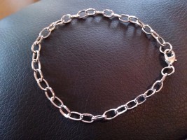 10 Charm Bracelets Antiqued Silver Link Bracelets Wholesale Bracelet Blanks - £8.97 GBP