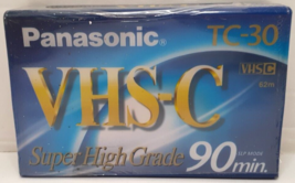 Panasonic Video Camera Tape TC-30 VHS-C Super High Grade 90 Minutes New Sealed - £7.06 GBP
