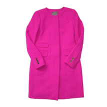 NWT J.Crew Double-cloth Symphony Coat in Vibrant Fuchsia Pink Wool 2 $350 - $198.00