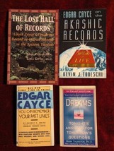 Lot of 4 Edgar Cayce Books On Akashic Records/Past Lives/Dreams Paperbacks pob1 - £19.54 GBP