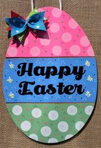 1 Pcs Colorful Egg Happy Easter Door Hanger #MNCM - £20.61 GBP
