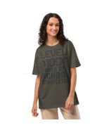 Unisex Oversized T-Shirt – Level 100 (Washed Charcoal) - $82.04 CAD