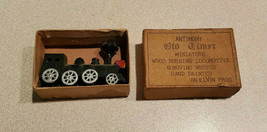 Vintage Antimony Old Timer Miniature Wood Burning #980 Locomotive w/ Box - £15.88 GBP