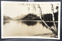 RPPC The Birch Tree Lake McDonald Glacier National Park Postcard Marble Photo - £11.18 GBP