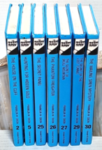 The Hardy Boys Lot of 7 Books Blue Glossy Hardcover by Franklin W. Dixon - £23.76 GBP