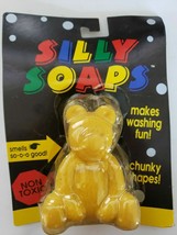 Vintage Silly Soaps Novelty Soap Non Toxic New Old Stock Yellow Bear U164 - £6.38 GBP