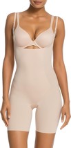 SPANX Shapewear 10021P Thinstincts Open-Bust Mid-Thigh Bodysuit Soft Nud... - $118.77