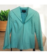 Randy Kemper Aqua Blue career blazer jacket Women’s Size 2 Work Wear - $27.71