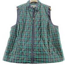 Croft &amp; Barrow Womens Vest Multi-Color Size XXL 100% Polyester Full Zip ... - £11.11 GBP