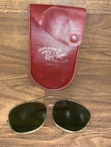 VINTAGE RAY BAN  BAUSCH &amp; LOMB CLIP ON SUNGLASSES - W/ ORIGINAL CASE - £29.52 GBP