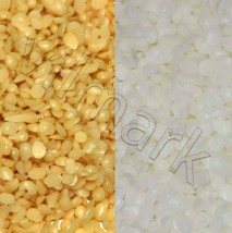 White Yellow 100% Filtered Beeswax Pastilles Pellets Granules Cosmetic G... - $5.89+
