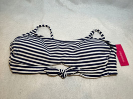 Xhilaration™- Juniors&#39; Ribbed Tie-Front Bralette Bikini Top -Color Navy - Sz XL - £2.76 GBP