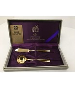 Butter Knife Sugar Spoon Set LEC Karad K22 Gold Treat Radiance Tableware... - $21.73