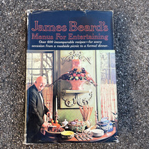 James Beard&#39;s Menus for Entertaining Hardcover w Dust Jacket 1965 - £6.08 GBP