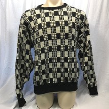 Vintage Jantzen Mens Sweater Bold Biggie 1990&#39;s Size L made in USA - $72.00