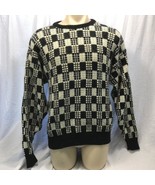 Vintage Jantzen Mens Sweater Bold Biggie 1990&#39;s Size L made in USA - £56.61 GBP