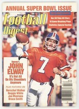 VINTAGE Feb 1990 Football Digest Magazine John Elway Broncos - £15.57 GBP