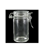 3 1/4&quot; tall Clear Glass JAR FLIP cLaMp LID wire bail top closure Bale 1/... - $22.43