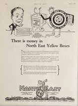 1926 Print Ad Genuine North East Service Parts for Autos in Yellow Boxes - £17.36 GBP