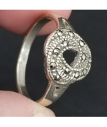 STERLING SILVER &amp; MARCASITE ladies ring .925 size 7 ESTATE SALE! - $586.82 MXN