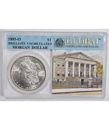 1885-0 Morgan Silver Dollar- Uncirculated- Choice BU to MS- GCS Holder - £78.36 GBP