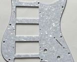 Guitar Parts Guitar Pickguard For Fender HHH Strat 4 Ply White Pearl - $11.29