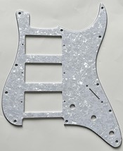 Guitar Parts Guitar Pickguard For Fender HHH Strat 4 Ply White Pearl - £8.83 GBP