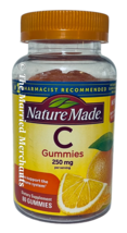 Nature Made Vitamin C 250 mg Gummies 80 each Free US Ship 6/2024 FRESH! - £10.29 GBP