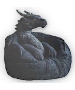 Dark Dragon, Beanbag Chair Stuffed Cushion, Plush Shaped Pillow - $846.70 MXN+