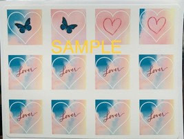 Trim to size Edible Cake Decoration TS 2 inch hearts 24 designs Trending - $13.49