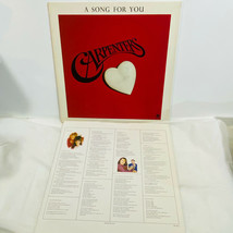 The Carpenters A Song For You LP 1972 With Lyric Sheet Insert Top Of The... - £14.04 GBP