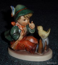 &quot;Singing Lesson&quot; Goebel Hummel Figurine #63 TMK6 - Boy With Bird CHRISTM... - £58.07 GBP