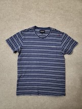 Bonobos Slim Fit Tee Shirt Mens M Blue Striped Short Sleeve Pocket - £19.31 GBP