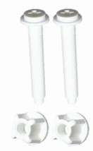 White Plastic Tet Seat Hinge Bolt Screws 2 Pack - $367.38 MXN