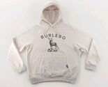 BURLEBO Men’s L Fleece Hoodie Soft Midweight Pullover Light Tan Brown Bu... - $47.50