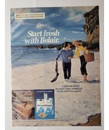 Start Fresh With Belair Cigarettes Couple on Beach 1976 Magazine Ad - £9.45 GBP