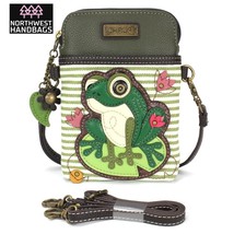 LILY FROG CELLPHONE CROSSBODY PURSE STRIPED CHALA - $39.11
