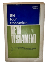 New Testament Parallel Edition Bible Four 4 Translations KJV NASB Williams Beck - $14.84