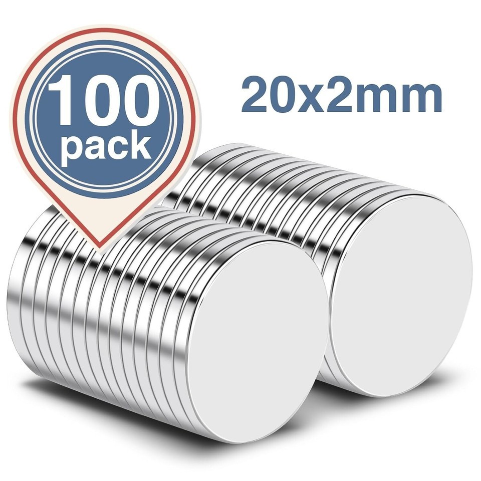 100 Count Small Strong Neodymium Magnets - Ideal for Home & Office Applications Item image 6