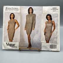 UNCUT Vintage Sewing PATTERN Vogue 2893, Designer Ralph Lauren Average 1992 - $30.96