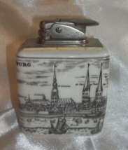 Vintage porcelain Table Lighter Souvenir HAMBURG Germany - £7.88 GBP