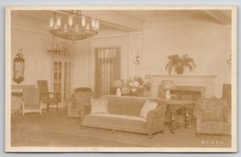 Concord NH Christian Science Pleasant View Home Living Room RPPC Postcard Y25 - £7.82 GBP