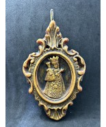 Vintage Maria Zell Deco Catholic Church Wax Designed Wall Hanging Austria  - €35,65 EUR