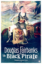 Douglas Fairbanks in The Black Pirate 16x20 Canvas Giclee - £55.29 GBP